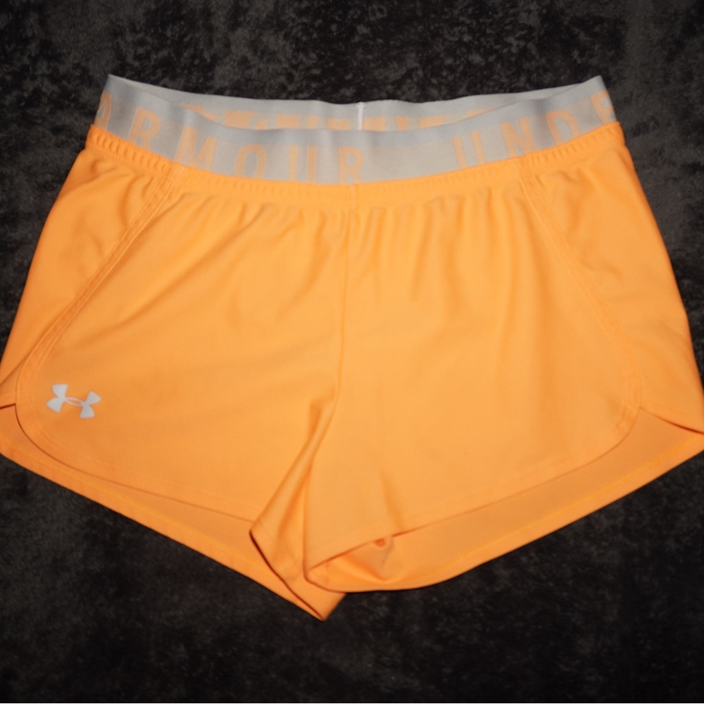 Under Armour Women's Bright Orange Athletic Shorts